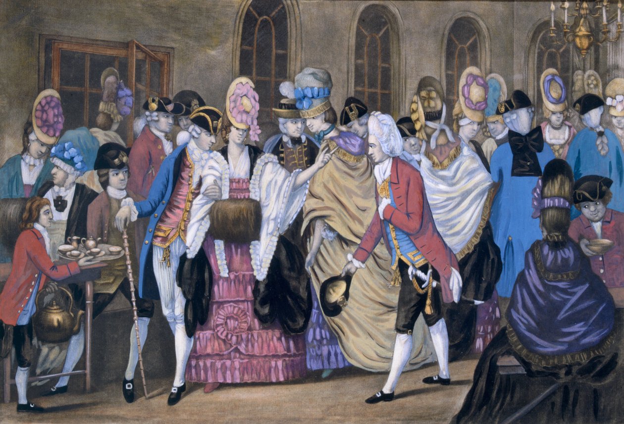 Die Brot- und Buttermanufaktur oder die Launen von Bagnigge Wells, veröffentlicht von Carington Bowles, 1772 von English School