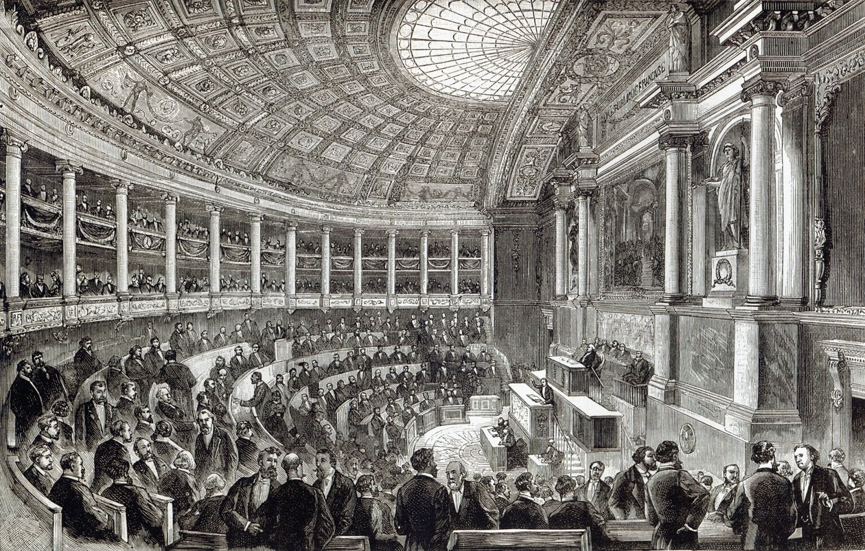 Die Abgeordnetenkammer, Paris, aus 