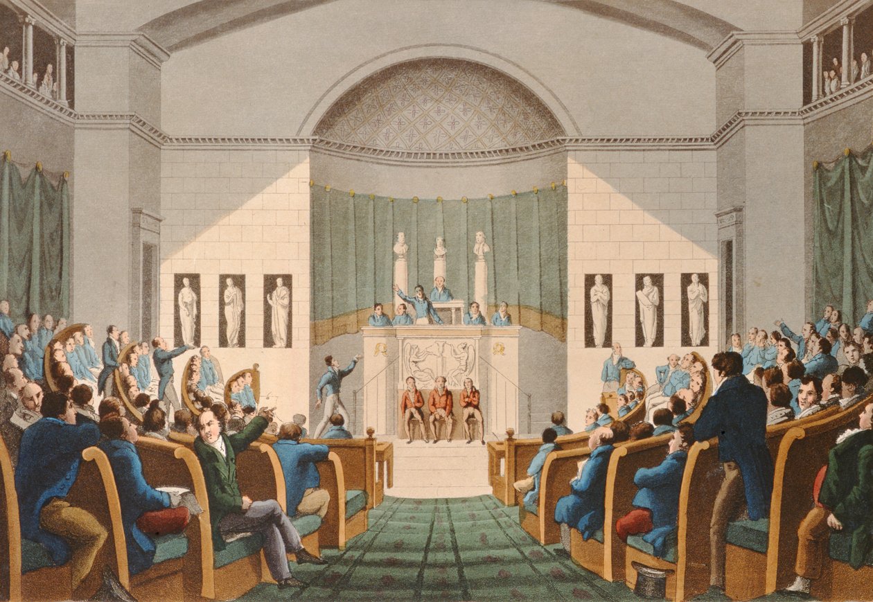 Die Chambre des Députés, ca. 1820 von English School