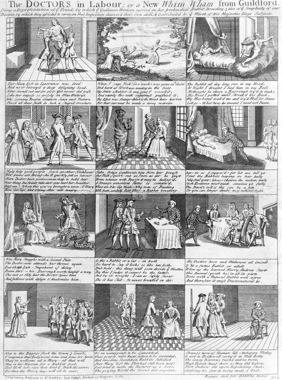 Die Ärzte in Arbeit oder ein neuer Whim Wham aus Guildford, 1726 von English School