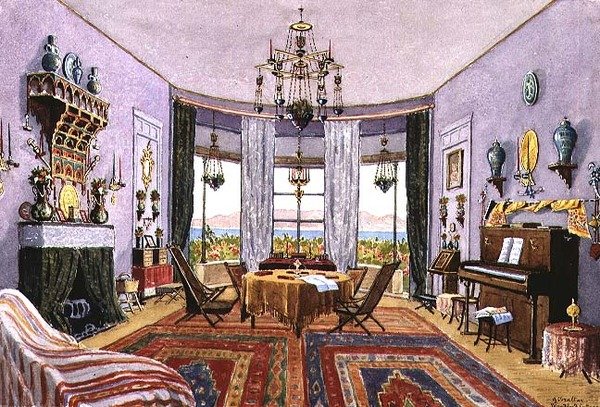 Das Wohnzimmer, Woodford Cottage, Gibraltar von English School