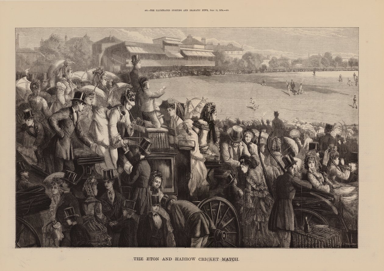 Das Eton und Harrow Cricket Match von English School