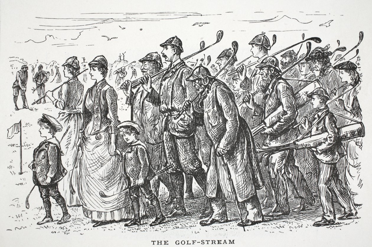 Der Golfstrom, Illustration aus Punch von English School