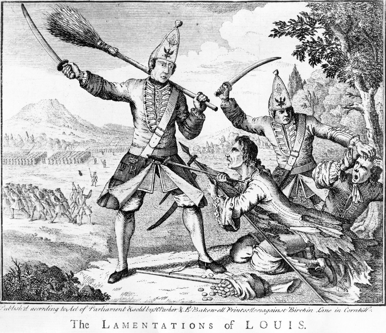 Die Klagelieder von Louis, 1757 von English School