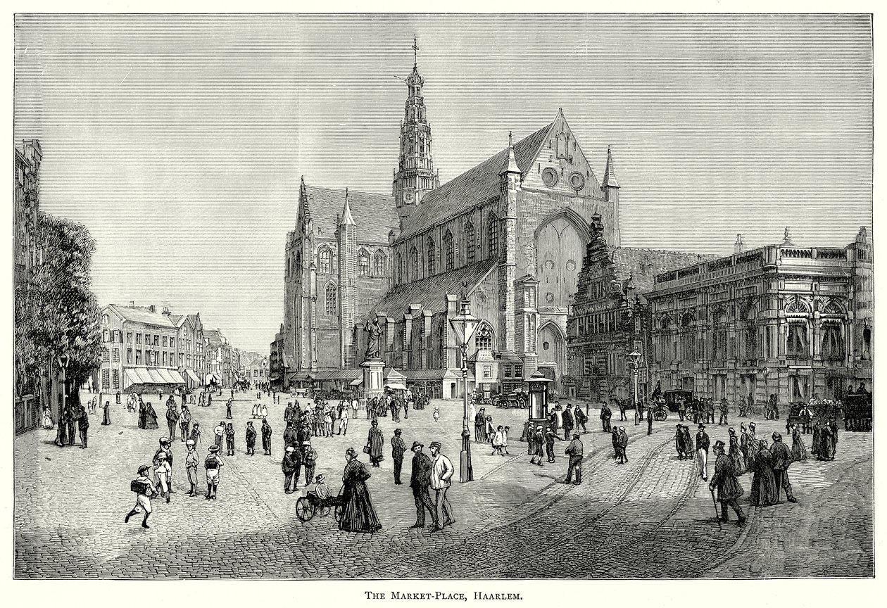 Der Marktplatz, Haarlem von English School