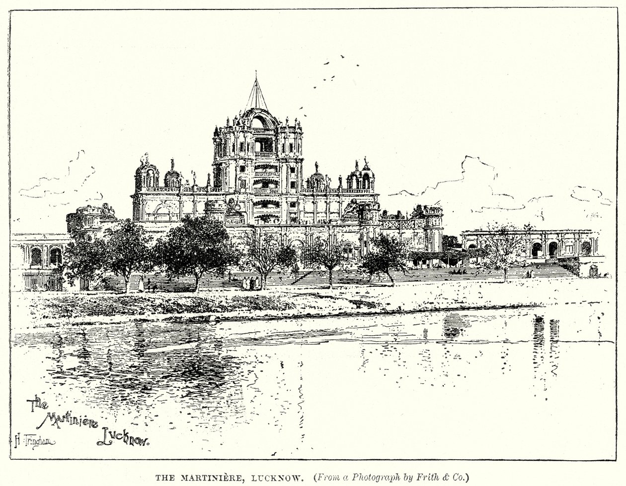 Die Martiniere, Lucknow (Gravur) von English School