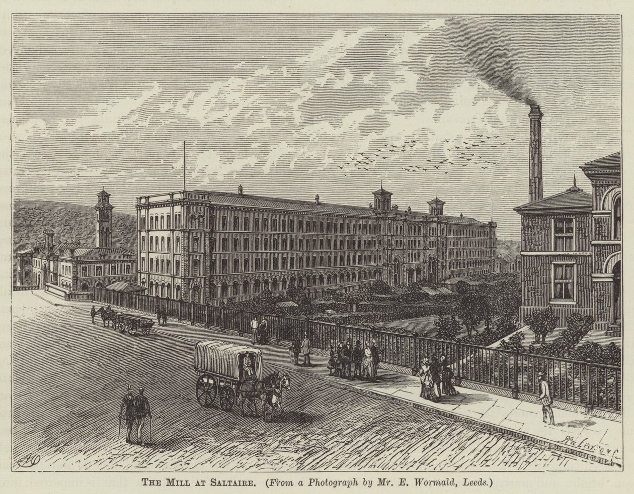 Die Mühle in Saltaire von English School