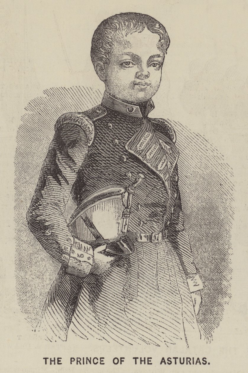 Der Prinz von Asturien (Gravur) von English School
