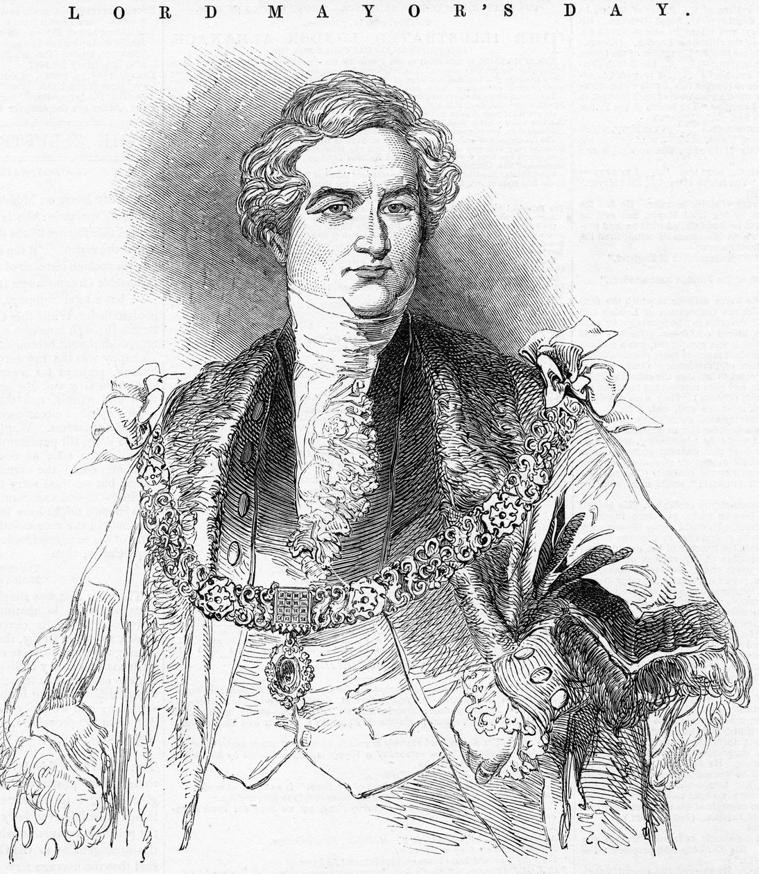 Der hochwürdige Lord Mayor, Sir G. Carroll, Illustration aus 