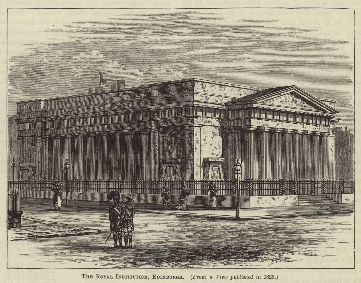 Die Royal Institution, Edinburgh von English School