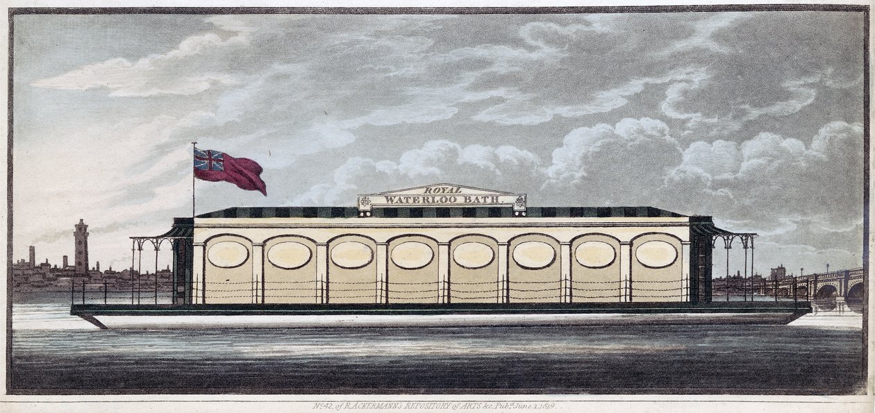 Das Royal Waterloo Bad, veröffentlicht 1819 von English School