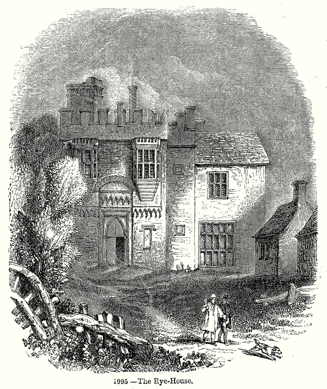 Das Rye-Haus (Gravur) von English School