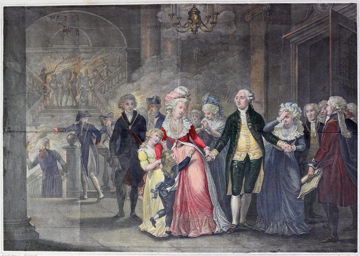 Die Trennung von Ludwig XVI. von seiner Familie von English School