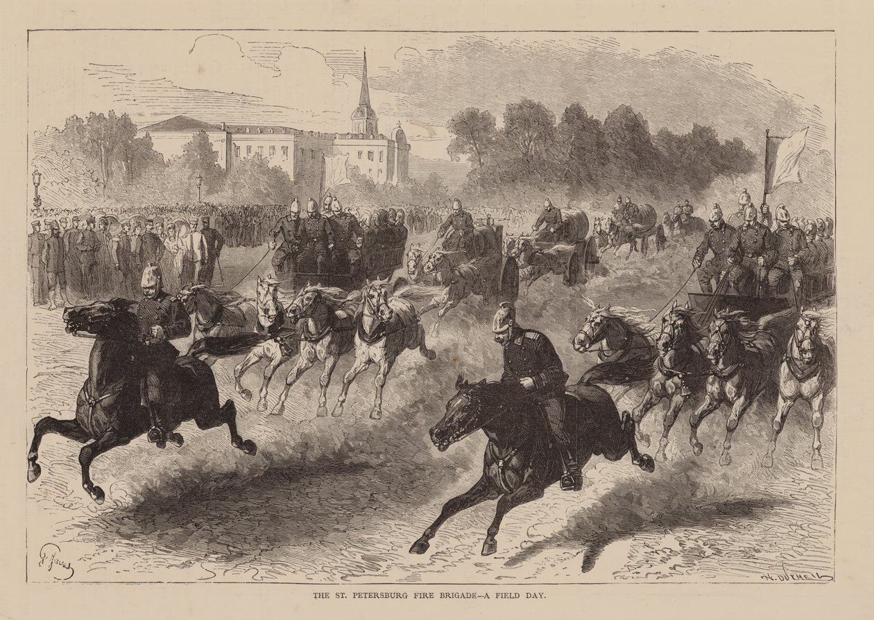 Die Feuerwehr von St. Petersburg, ein Übungstag von English School