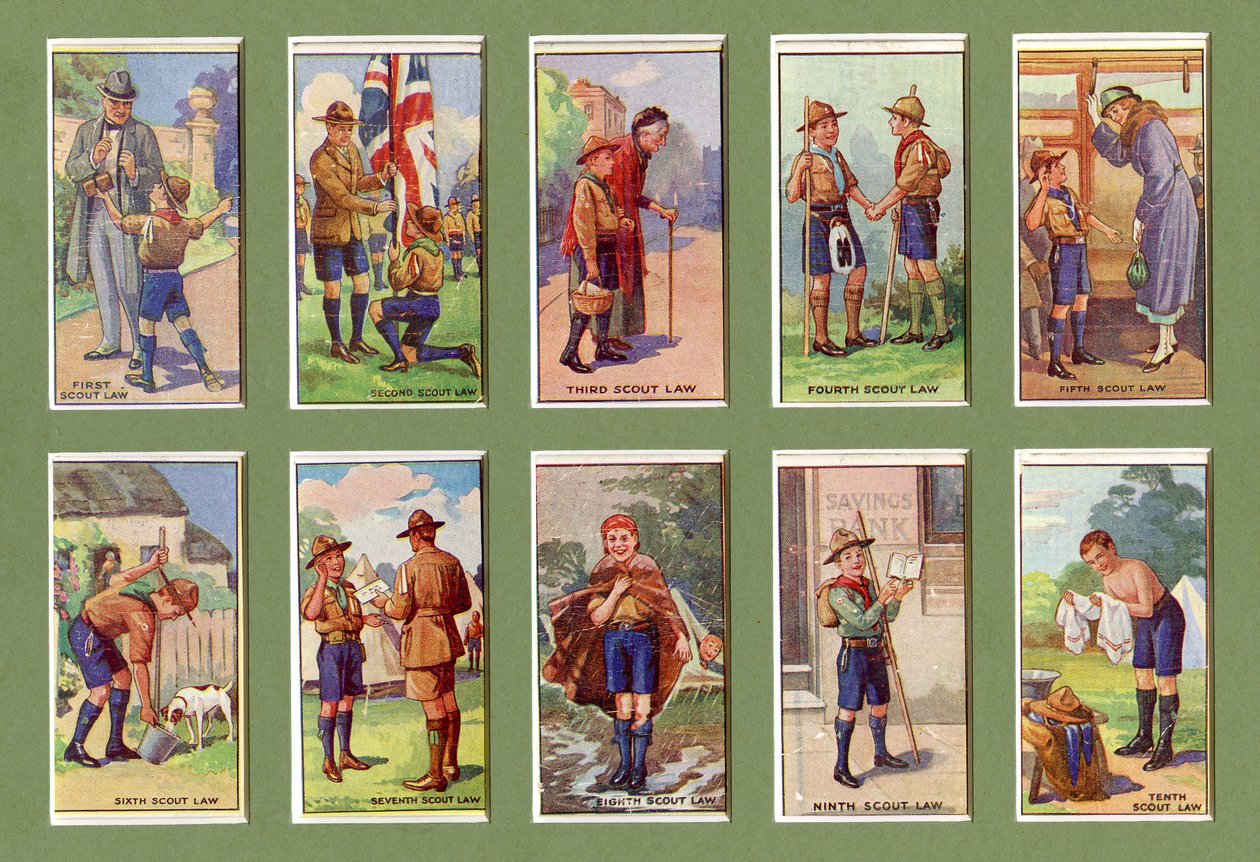 Die Zehn Pfadfindergesetze, 1923 von English School