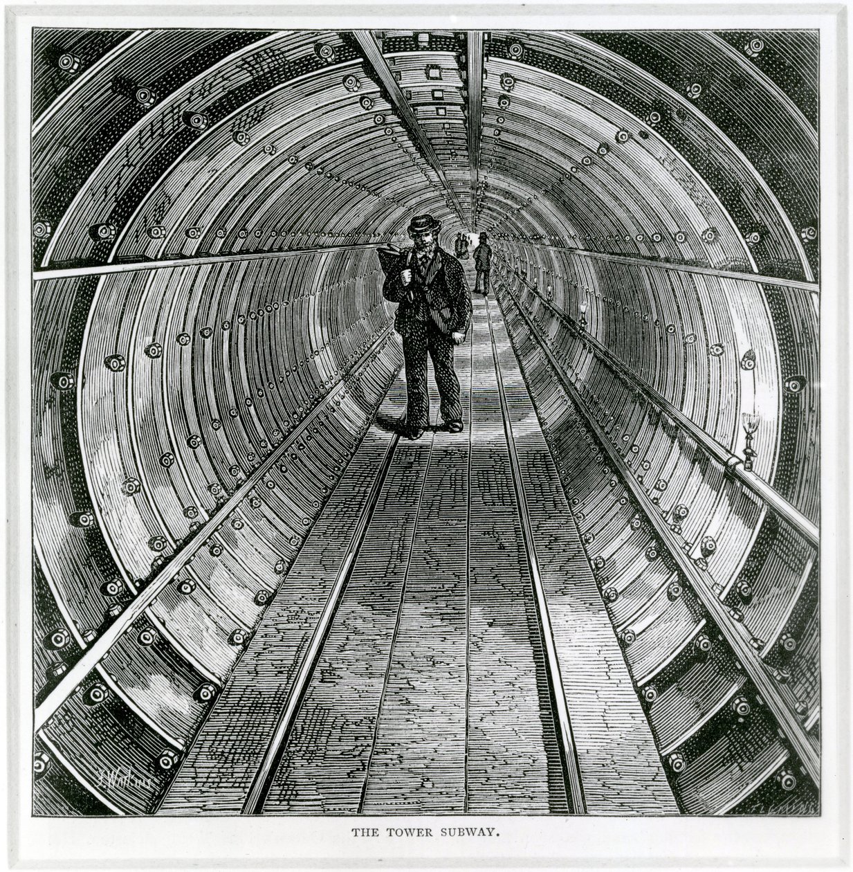 Die Tower-U-Bahn, 1870 von English School