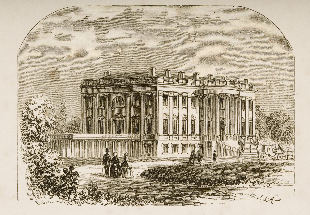 Das Weiße Haus, ca. 1870, aus 