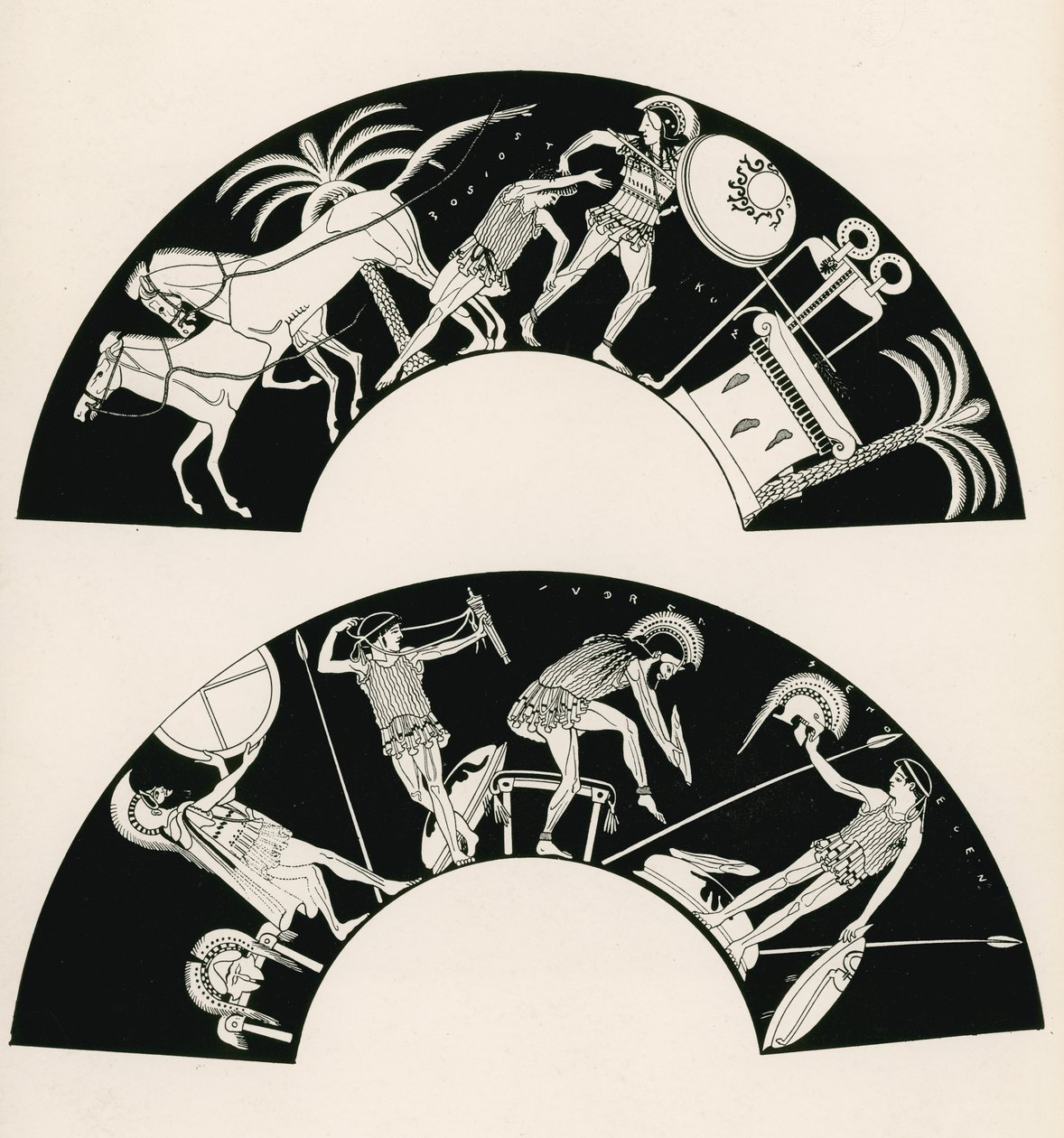 Der Tod des Troilos (Gravur) von English School