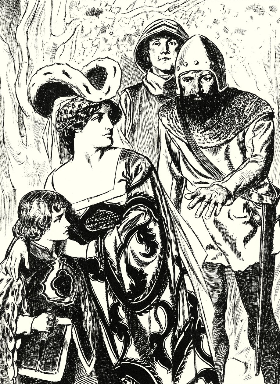 Die Räuber entdecken Königin Margaret und den Prinzen von English School