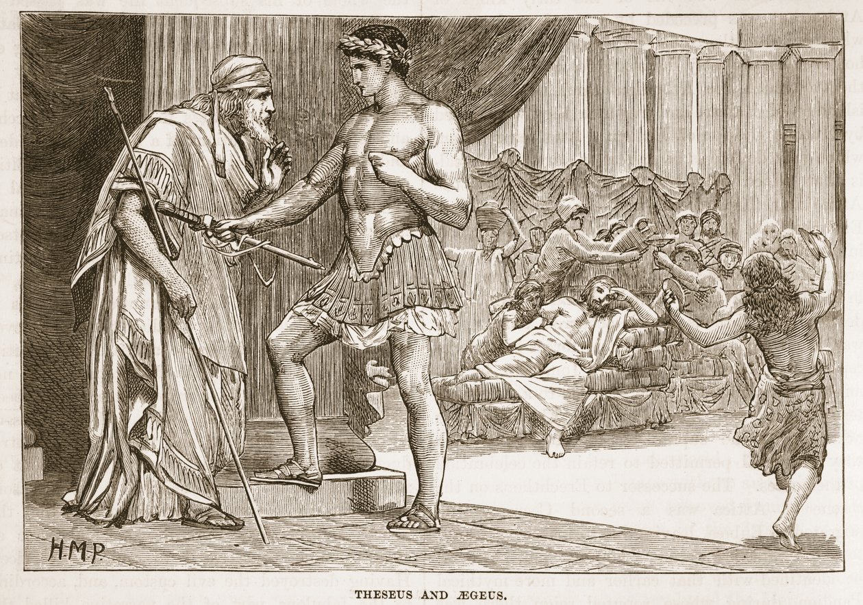 Theseus und Aigeus von English School