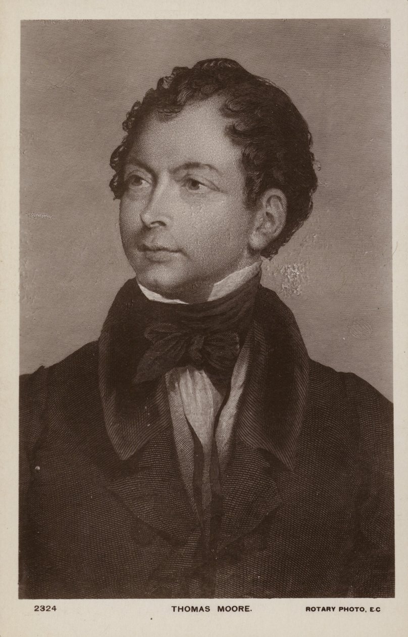 Thomas Moore (1779-1852), irischer Dichter, Sänger und Entertainer von English School