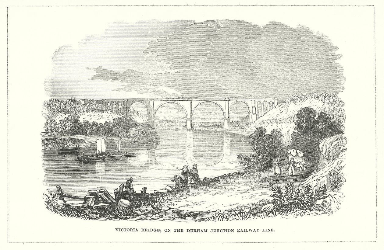 Victoria-Brücke, an der Durham Junction Eisenbahnlinie von English School