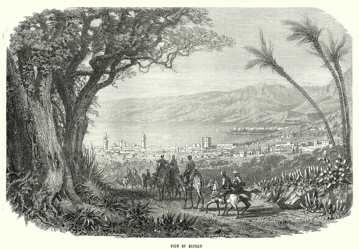 Ansicht von Beirut von English School