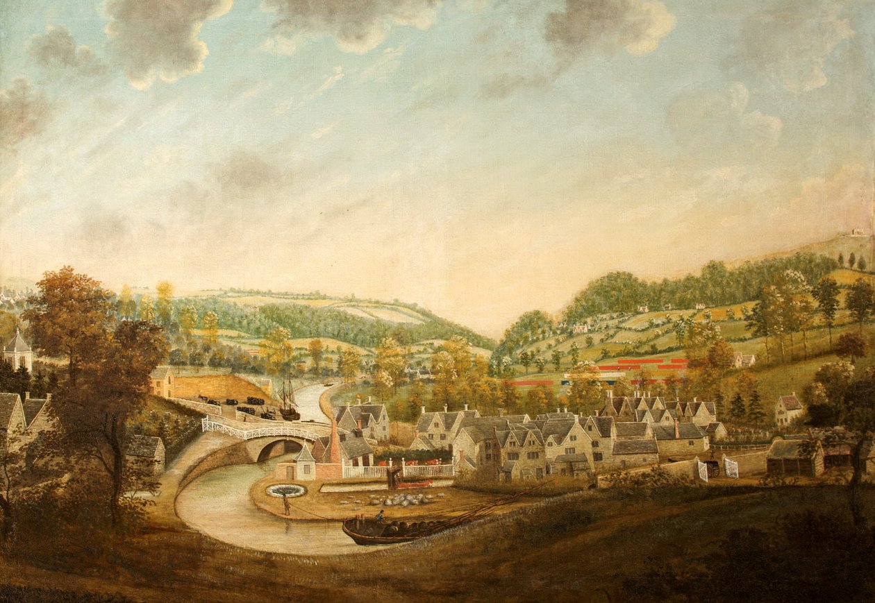 Wallbridge, Gloucestershire, um 1790 von English School