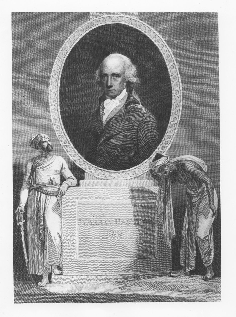 Warren Hastings (Stich) von English School