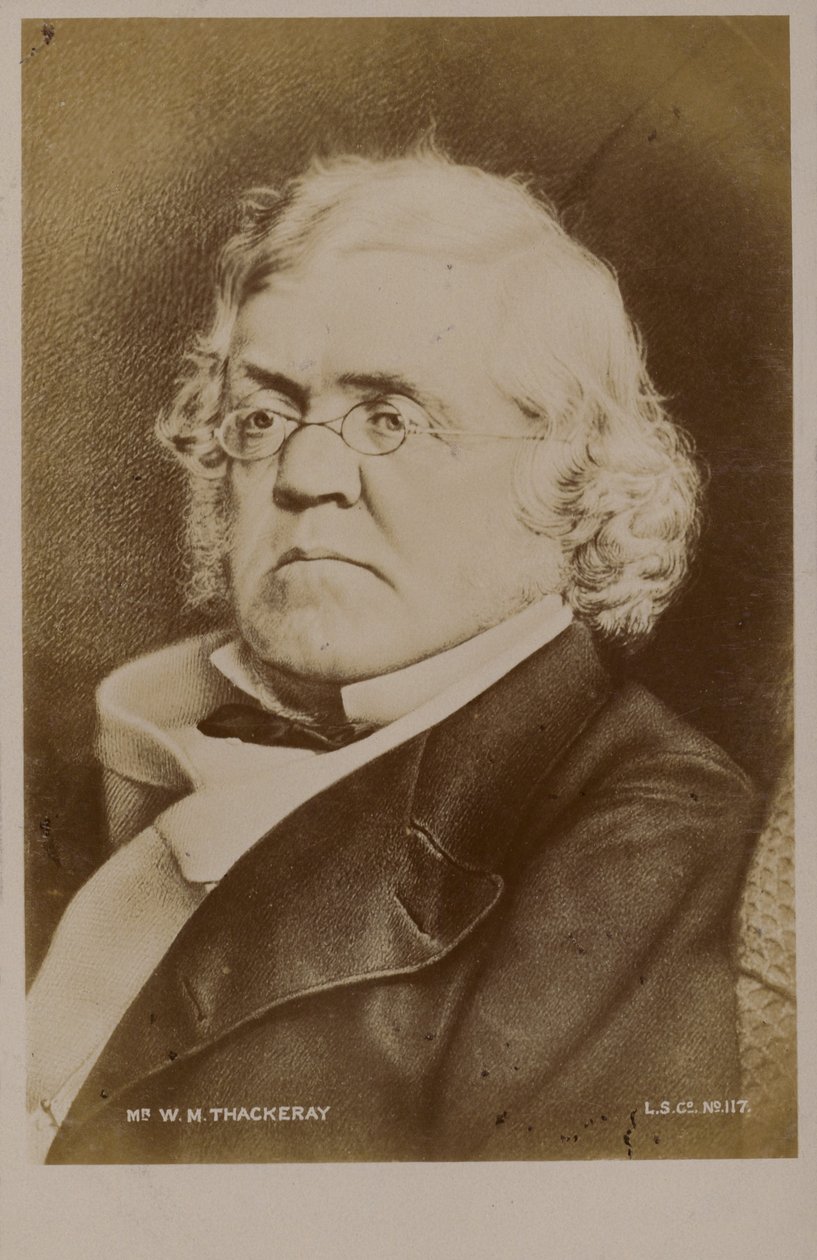 William Makepeace Thackeray (1811-1863), englischer Romanautor von English School