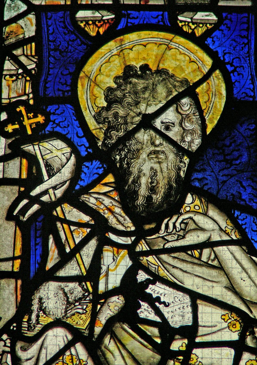 Fenster Ew, Darstellung von Johannes dem Täufer von English School