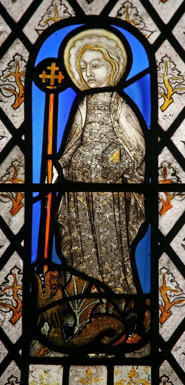 Fenster Na mit Darstellung von St. Margareta von English School