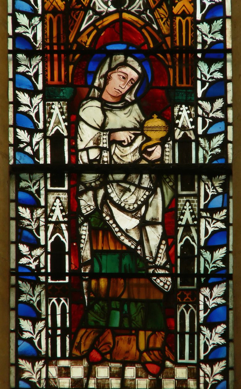 Fenster mit Darstellung von Maria Magdalena von English School