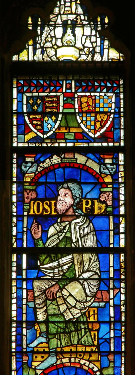 Fenster mit einer genealogischen Figur: Joseph von English School