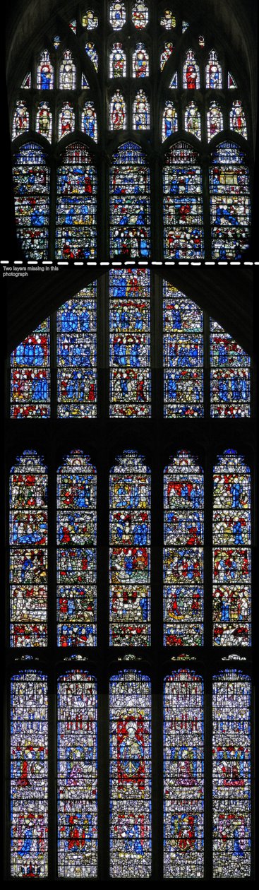 Fenster w15 mit dem St. Cuthbert Fenster von English School
