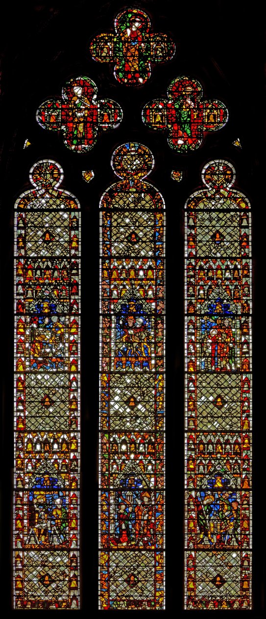 Fenster w41, Darstellung des Glockengießerfensters von English School