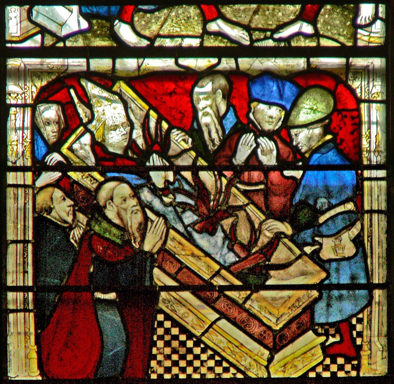 Fenster w5 mit einer Szene aus dem Leben des hl. Wilhelm von English School
