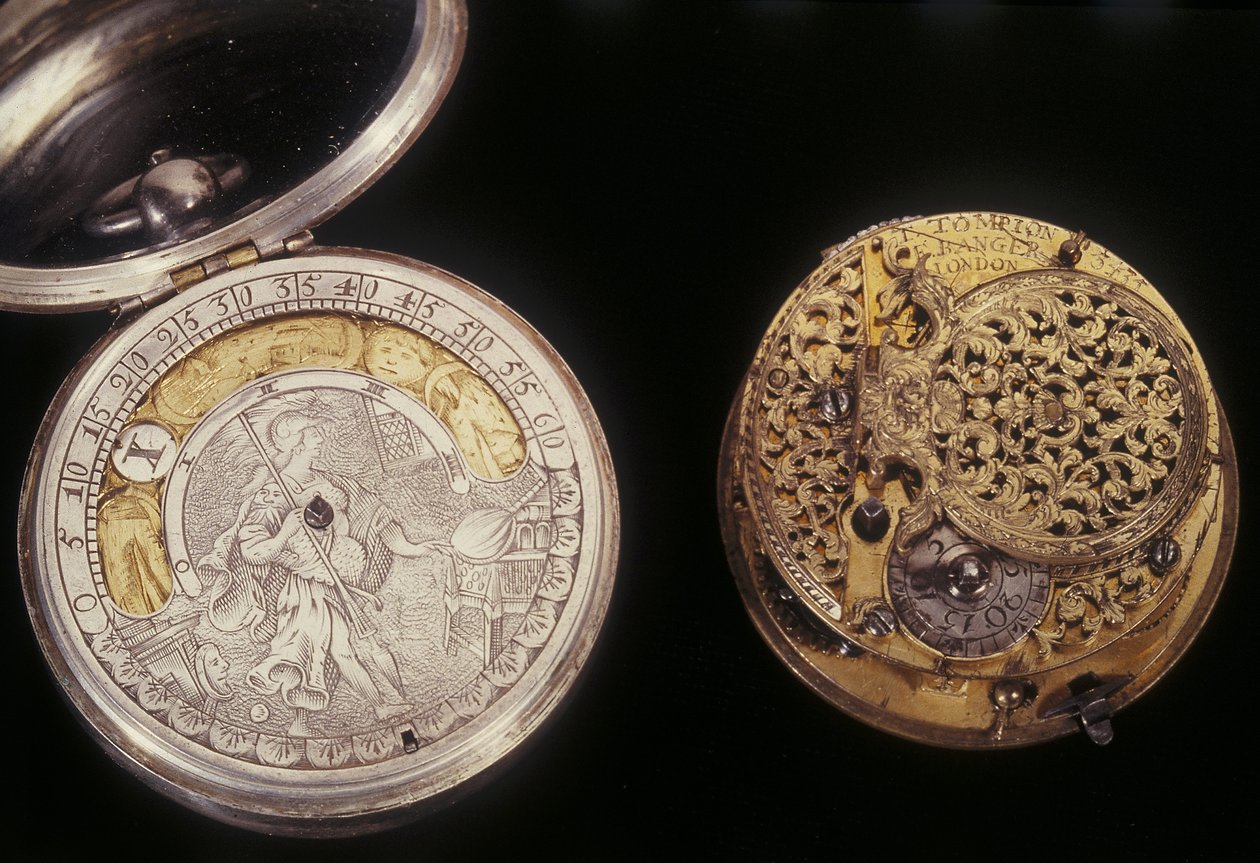 Zwei Taschenuhren, ca. 1660 & ca. 1705 von English School English School