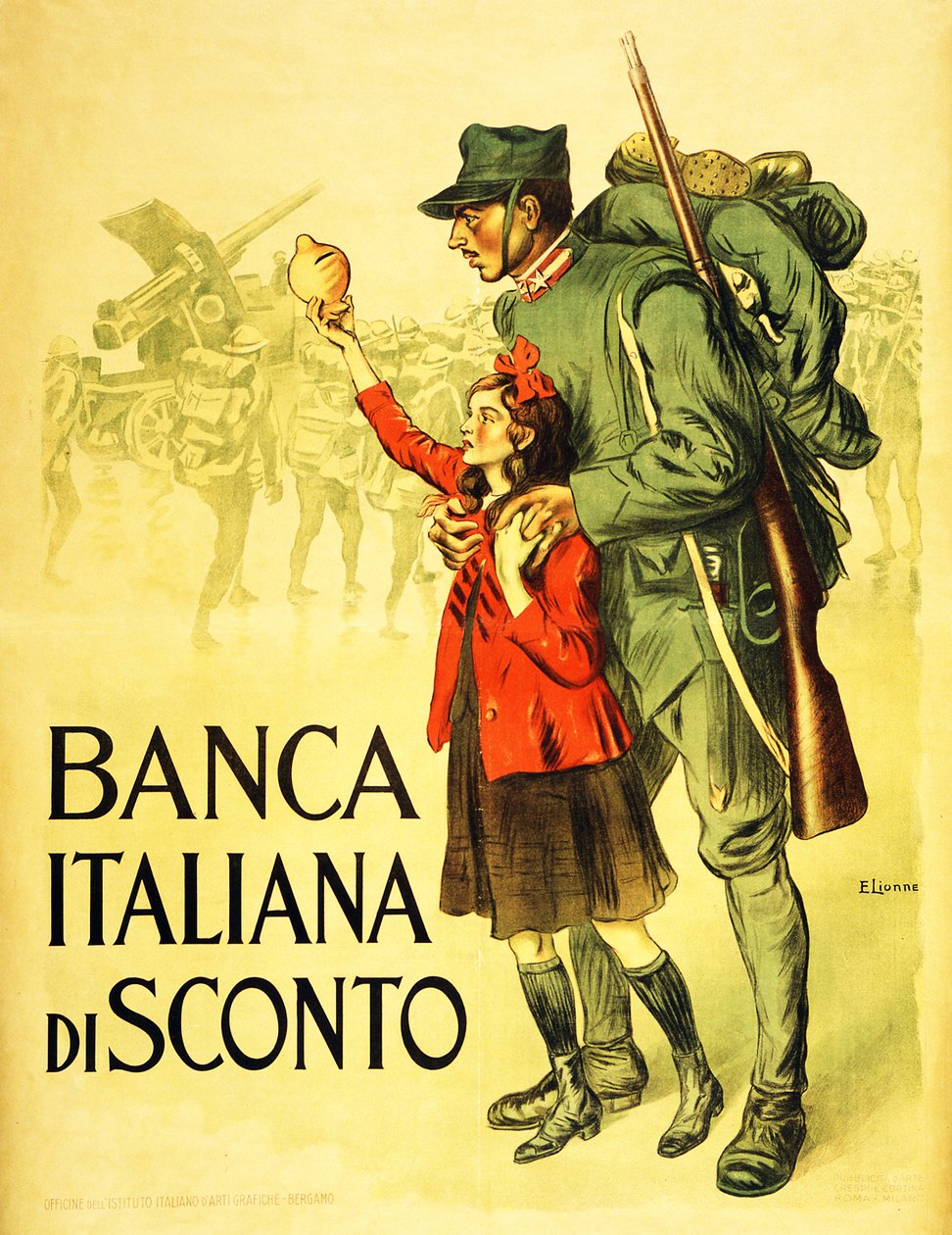 Banca Italiana di Sconto, 1917 von Enrico della Lionne