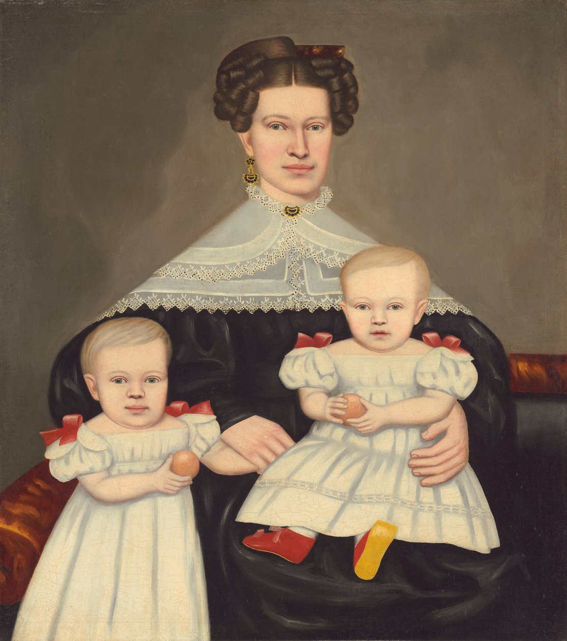 Mrs. Paul Smith Palmer und ihre Zwillinge von Erastus Salisbury Field