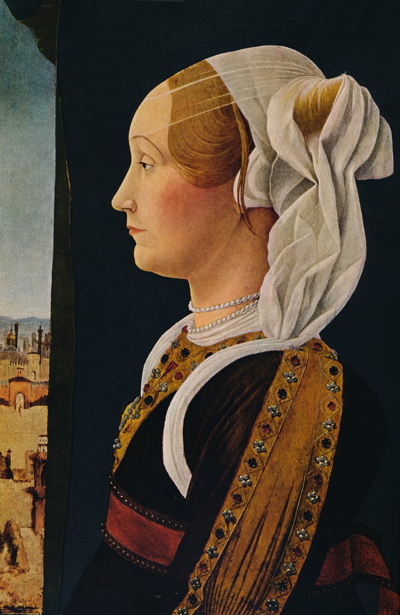 Ginevra Bentivoglio, 1474-1477 von Ercole de