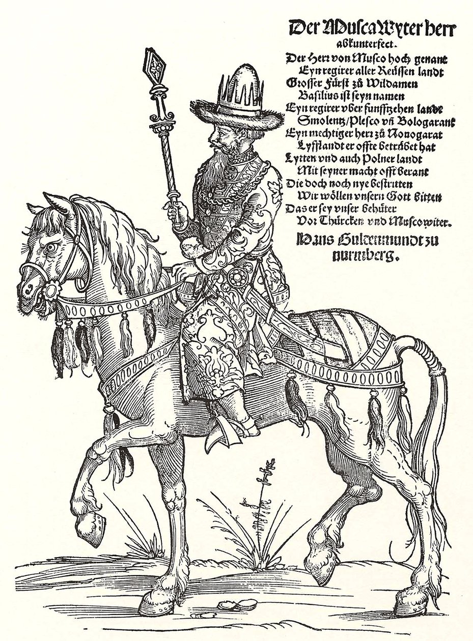 Porträt von Großfürst Wassili III. Iwanowitsch von Moskau 1479-1533 von Erhard Schon