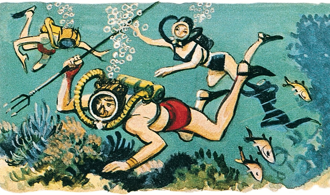 Unter den Wellen schwimmen von Eric Parker