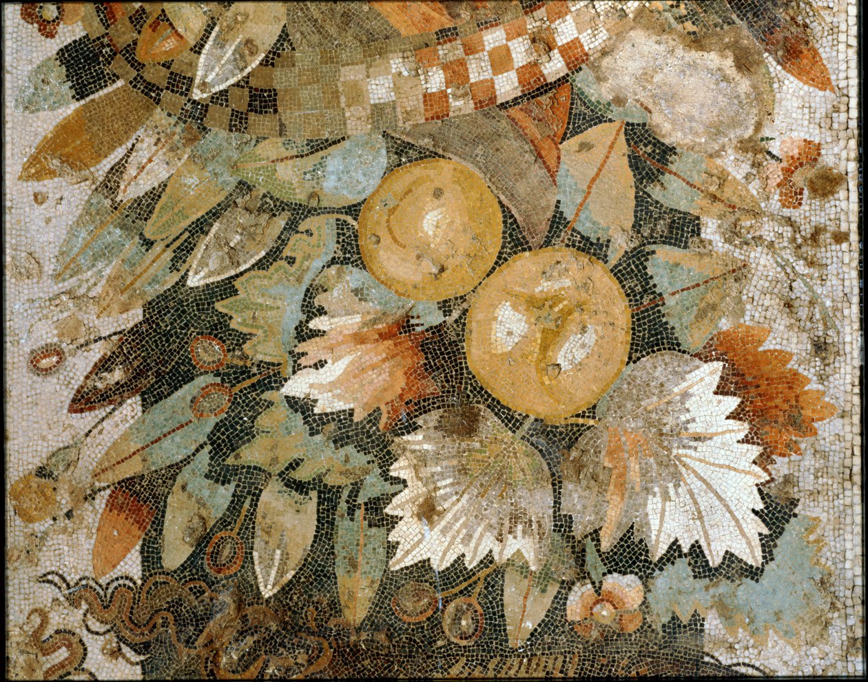 Feston mit Masken, Blättern und Früchten von Erich Lessing