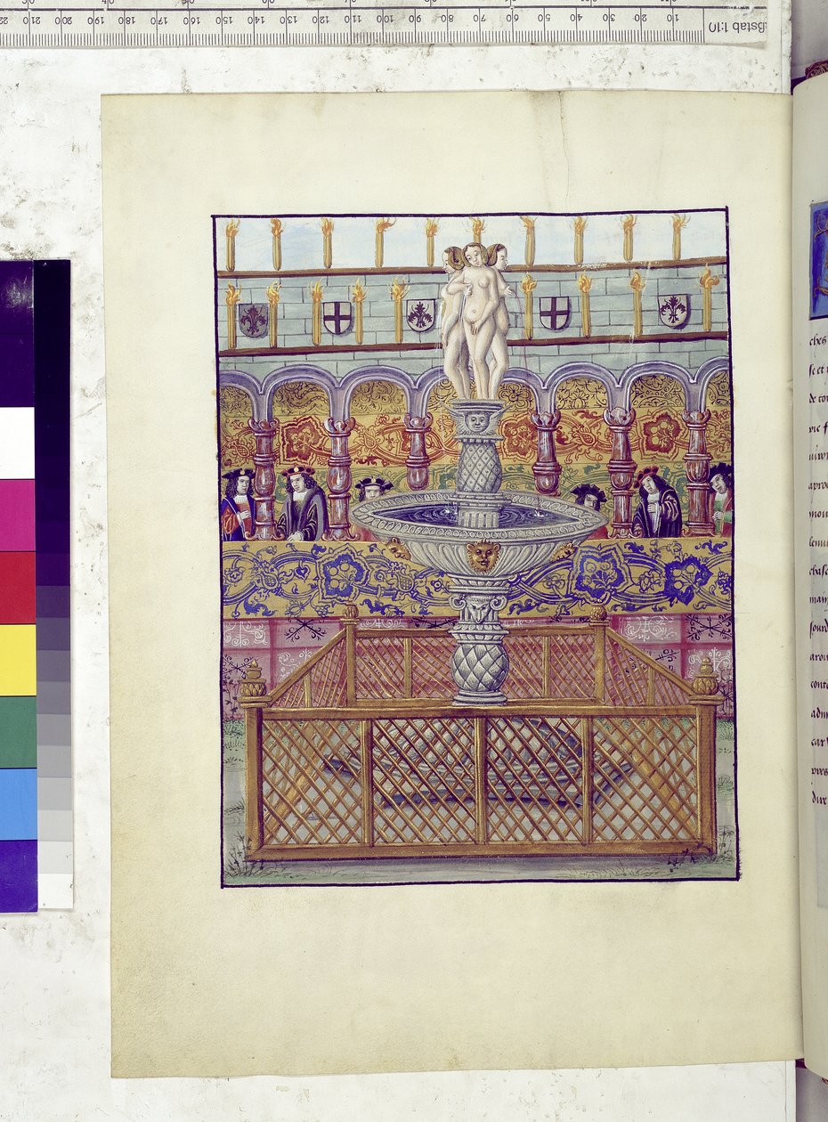 Vollseite: Darstellung eines Brunnens von Erich Lessing