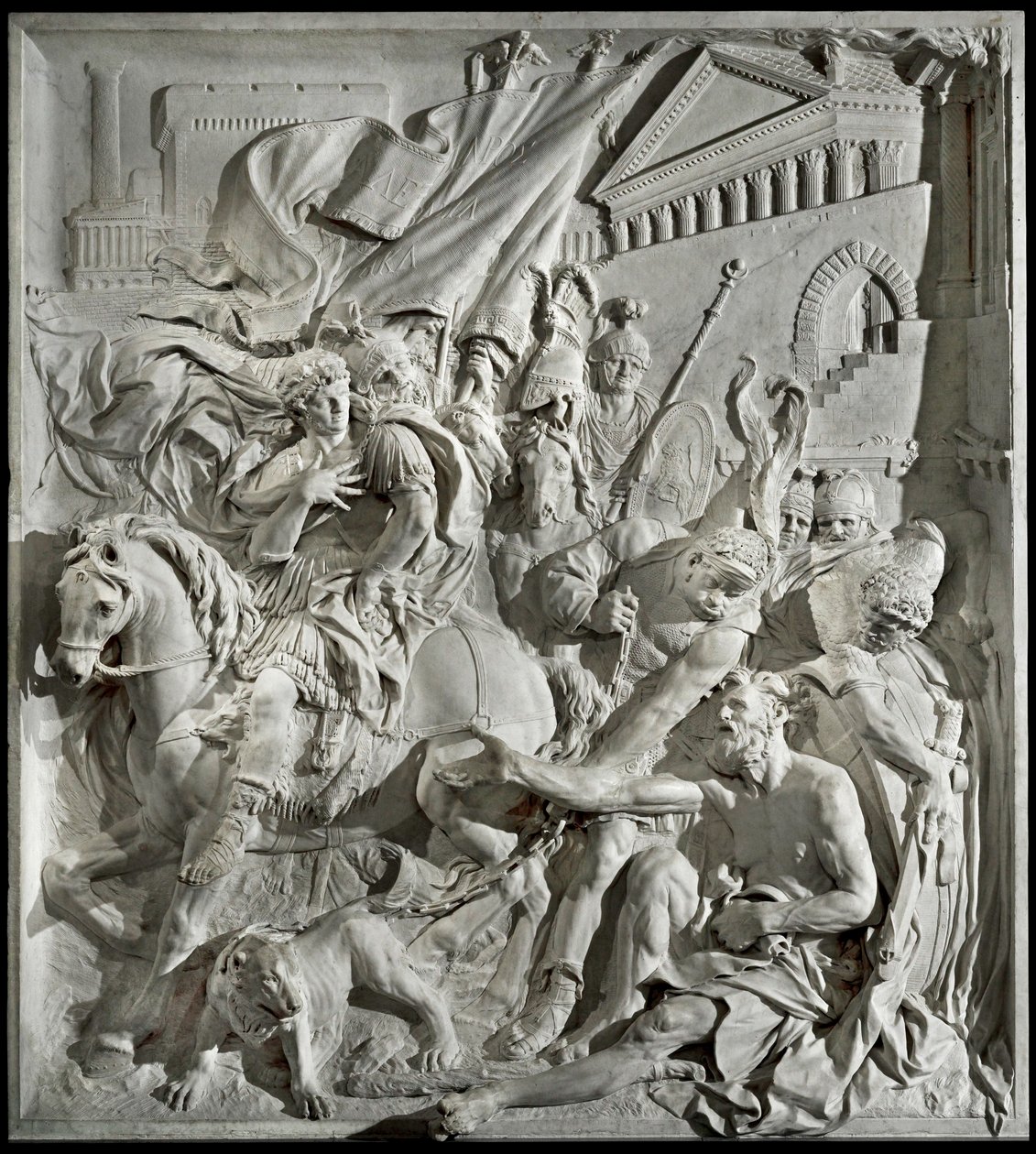 Treffen zwischen Alexander dem Großen und Diogenes von Erich Lessing