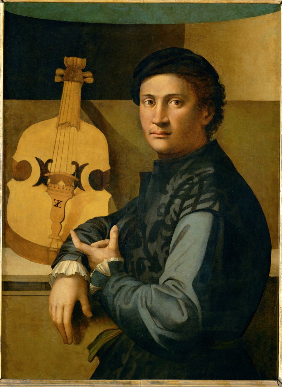 Porträt eines Bratschenspielers von Erich Lessing