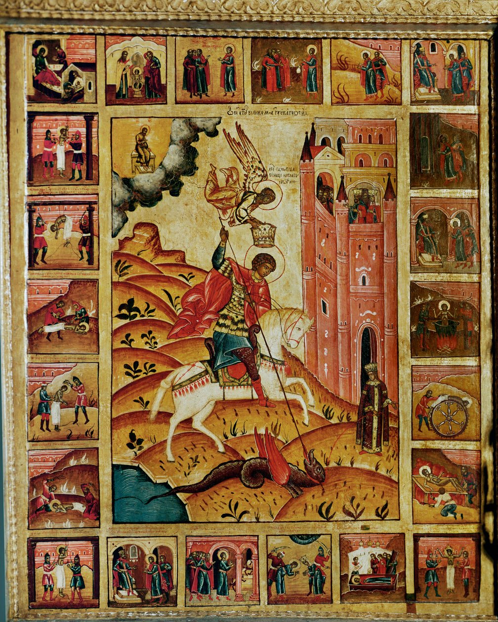 Heiliger Georg und der Drache von Erich Lessing