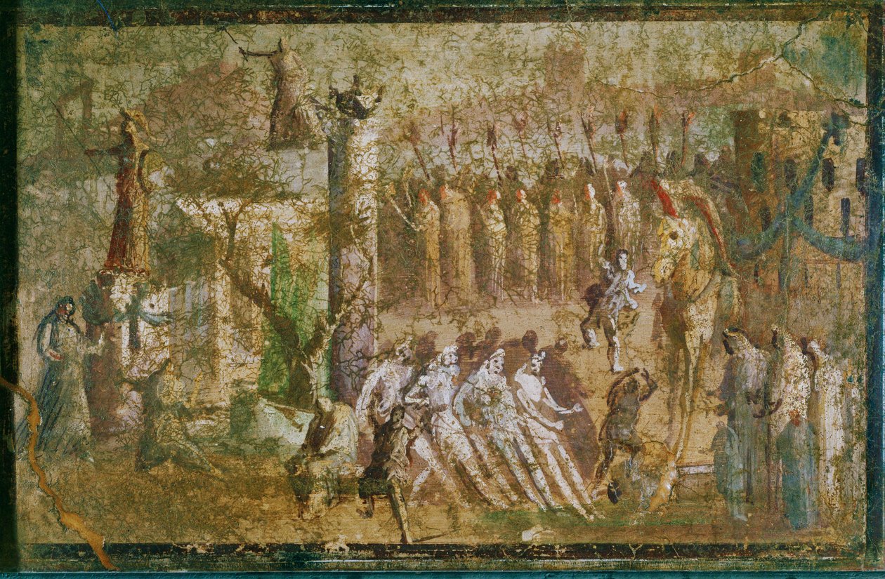 Das Trojanische Pferd vor Troja von Erich Lessing