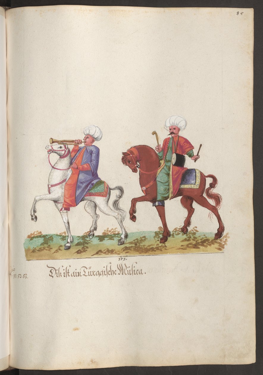 Türkische Hochzeitszeremonie: Musiker mit Trompete und Trommel von Erich Lessing